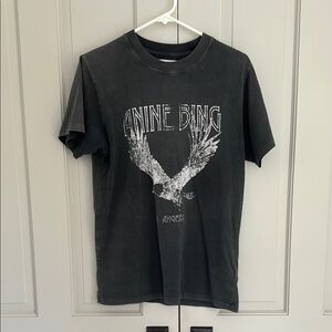 Anine Bing Graphic Print Crew Neck Tee